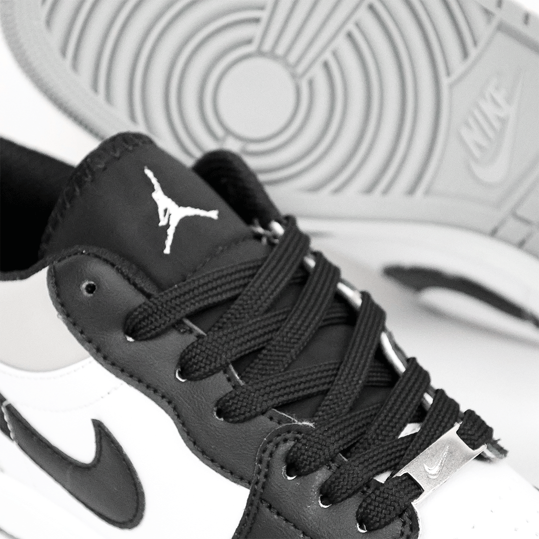  کتونی عمده نایک جردن وان مشکی طوسی nike jordan one 