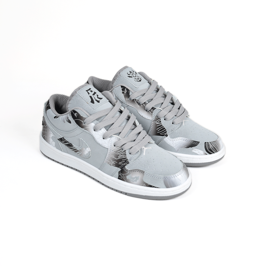  کتونی عمده نایک Nike مدل جردن وان دارگون Dragon کاستوم طوسی زنانه و مردانه گروه تولید صفری 