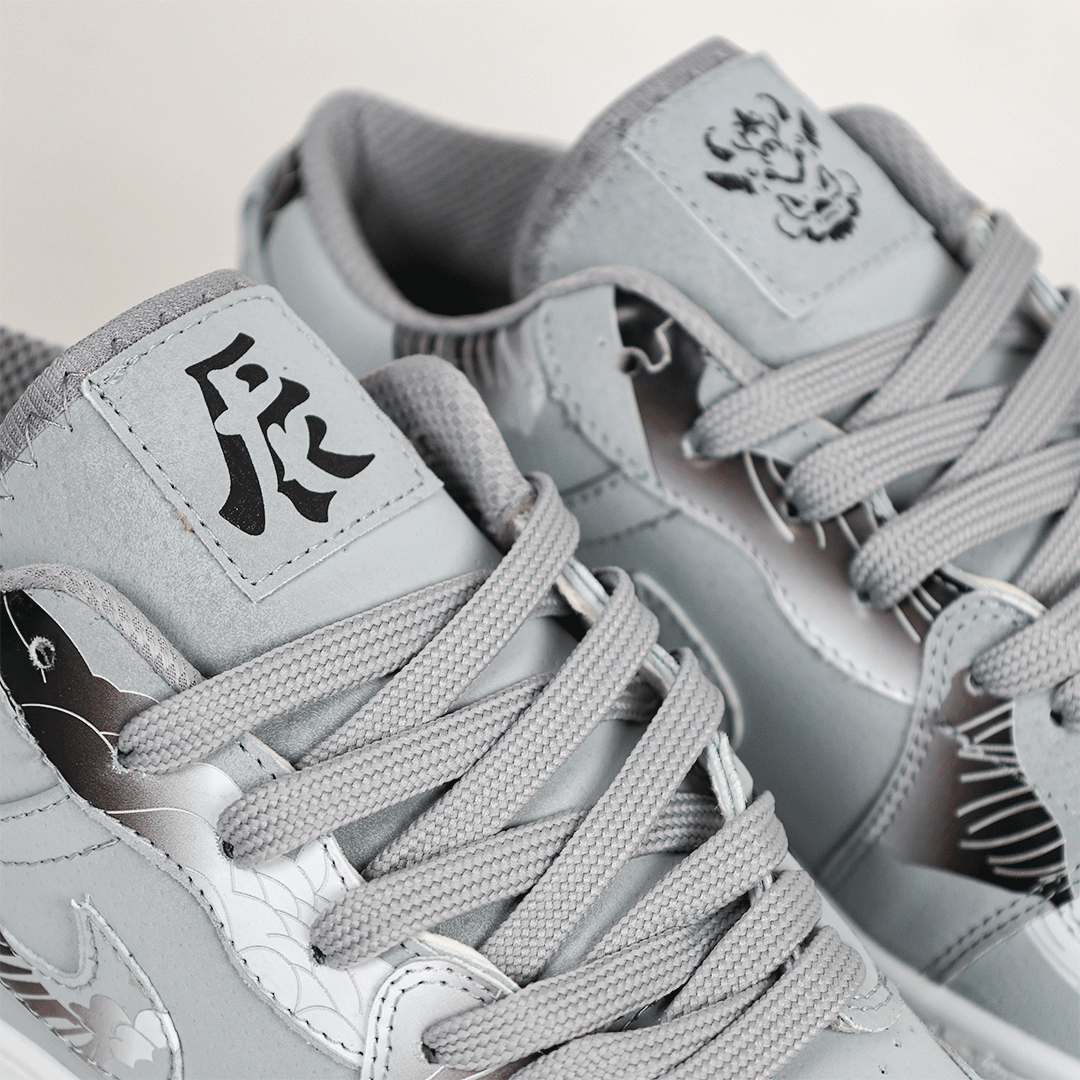  کتونی عمده نایک Nike مدل جردن وان دارگون Dragon کاستوم طوسی زنانه و مردانه گروه تولید صفری 