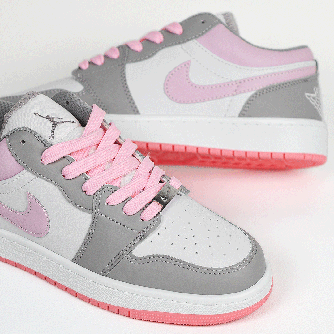 کتونی عمده نایک جردن وان زنانه طوسی سفید