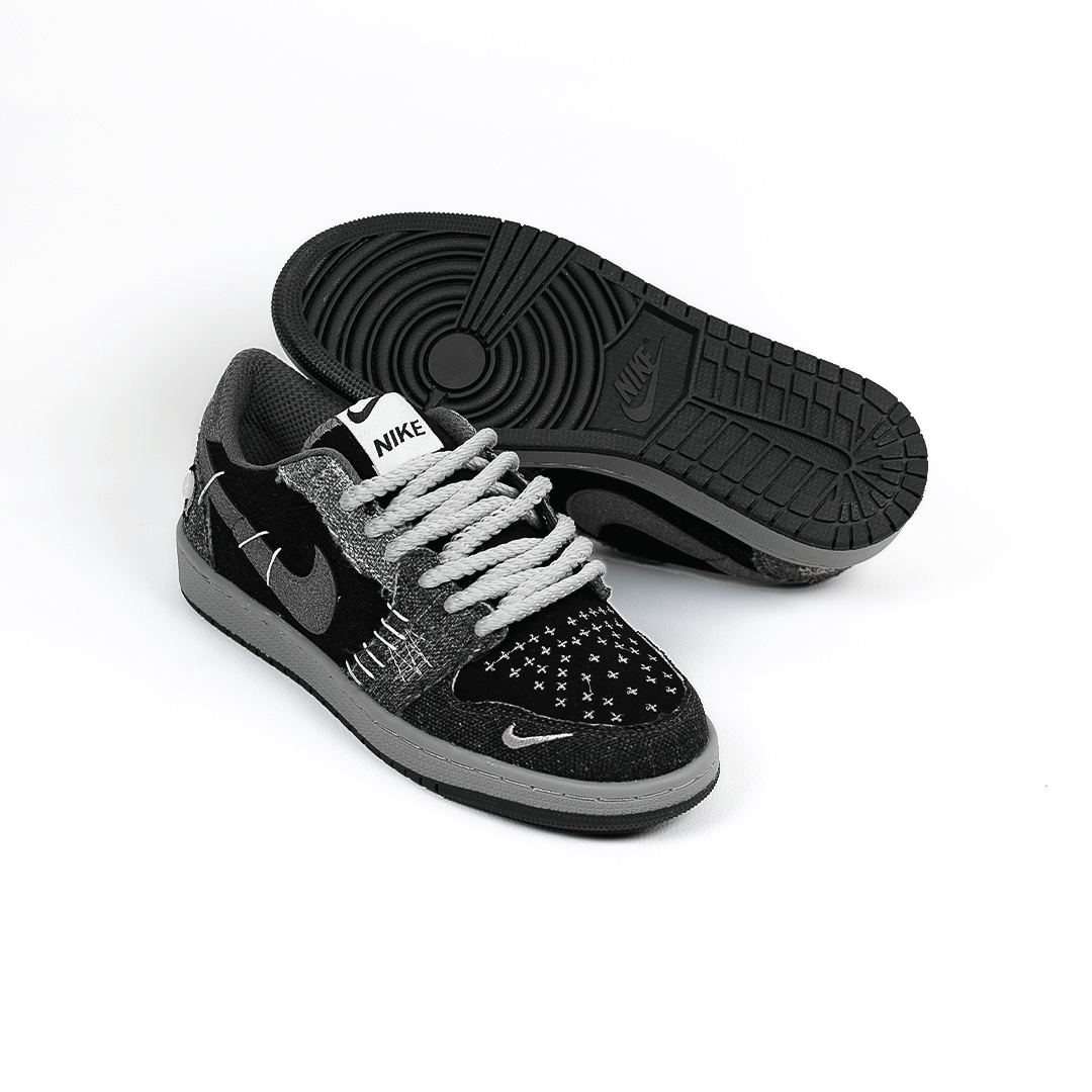  کتونی عمده نایک جردن وودو مشکی طوسی 