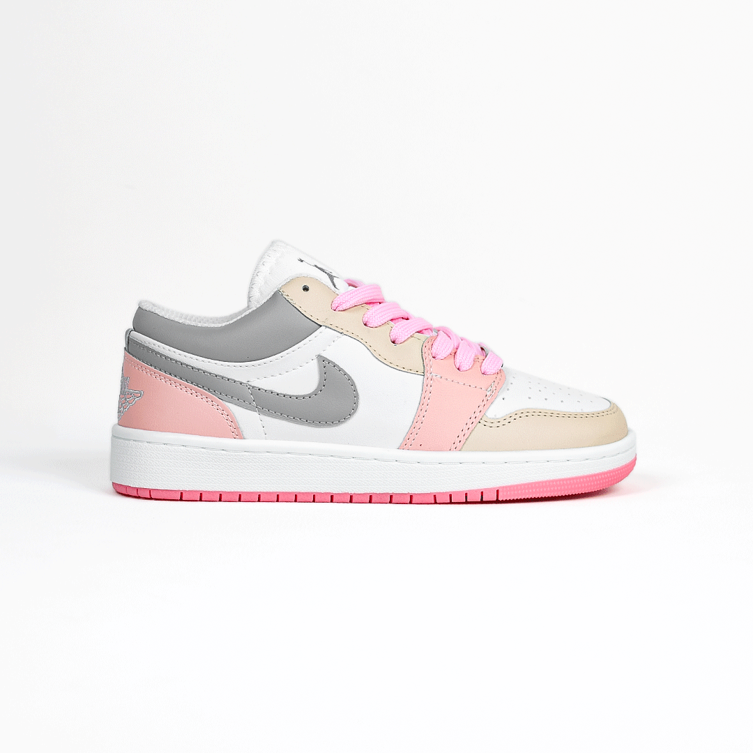 کتونی عمده نایک جردن زنانه سفید صورتی