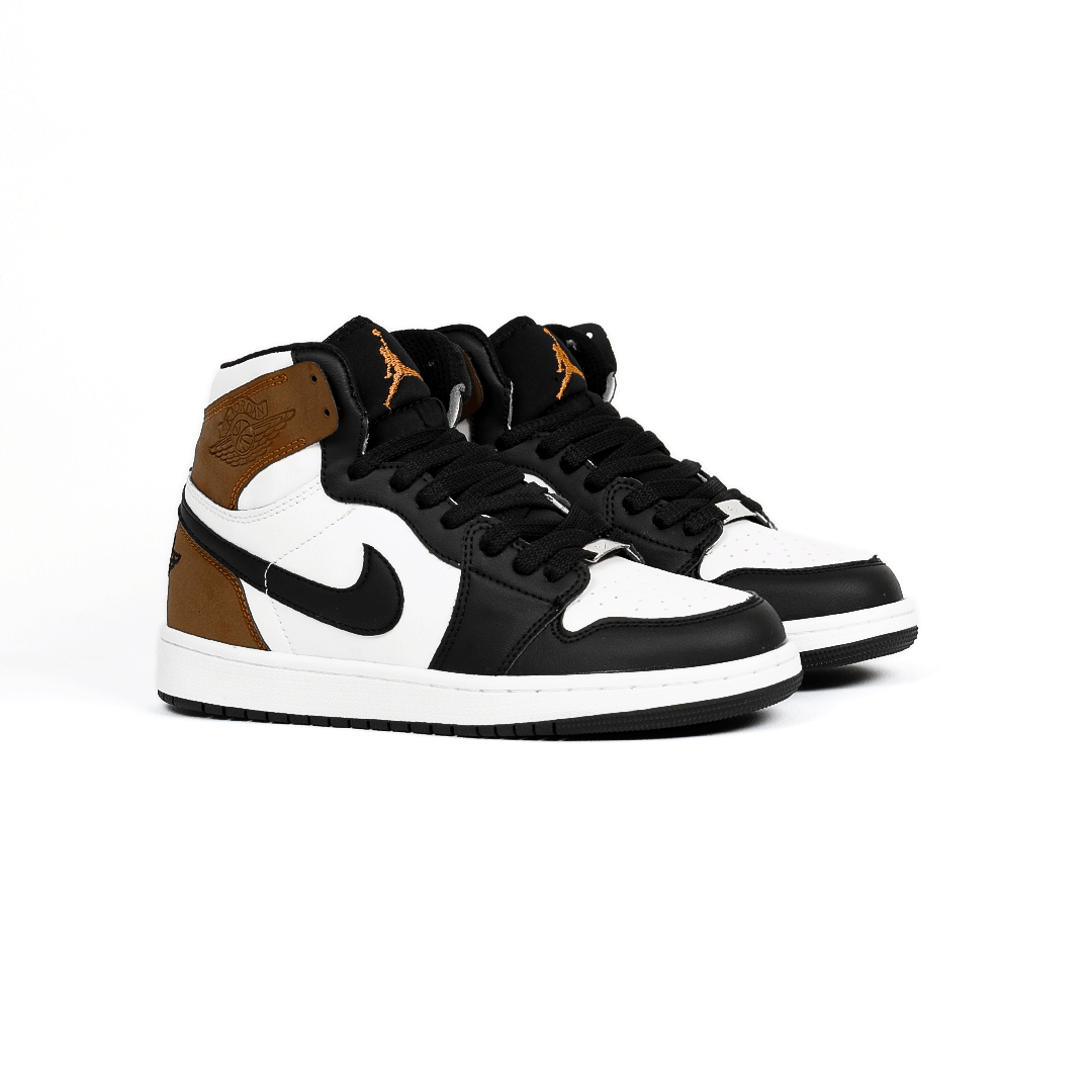  کتونی عمده نایک Nike مدل جردن وان ساقدار Jordan رنگ مشکی قهوه‌ای مردانه گروه تولید صفری 