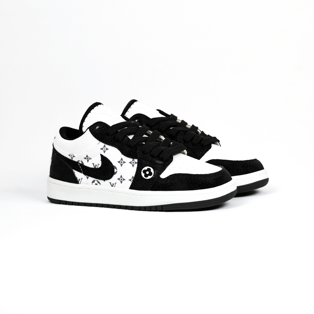 کتونی عمده جردن لویی ویتون سفید مشکی