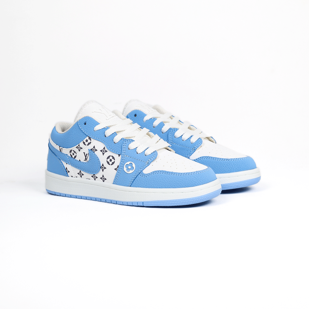  کتونی عمده نایک جردن لویی ویتون سفید آبی 