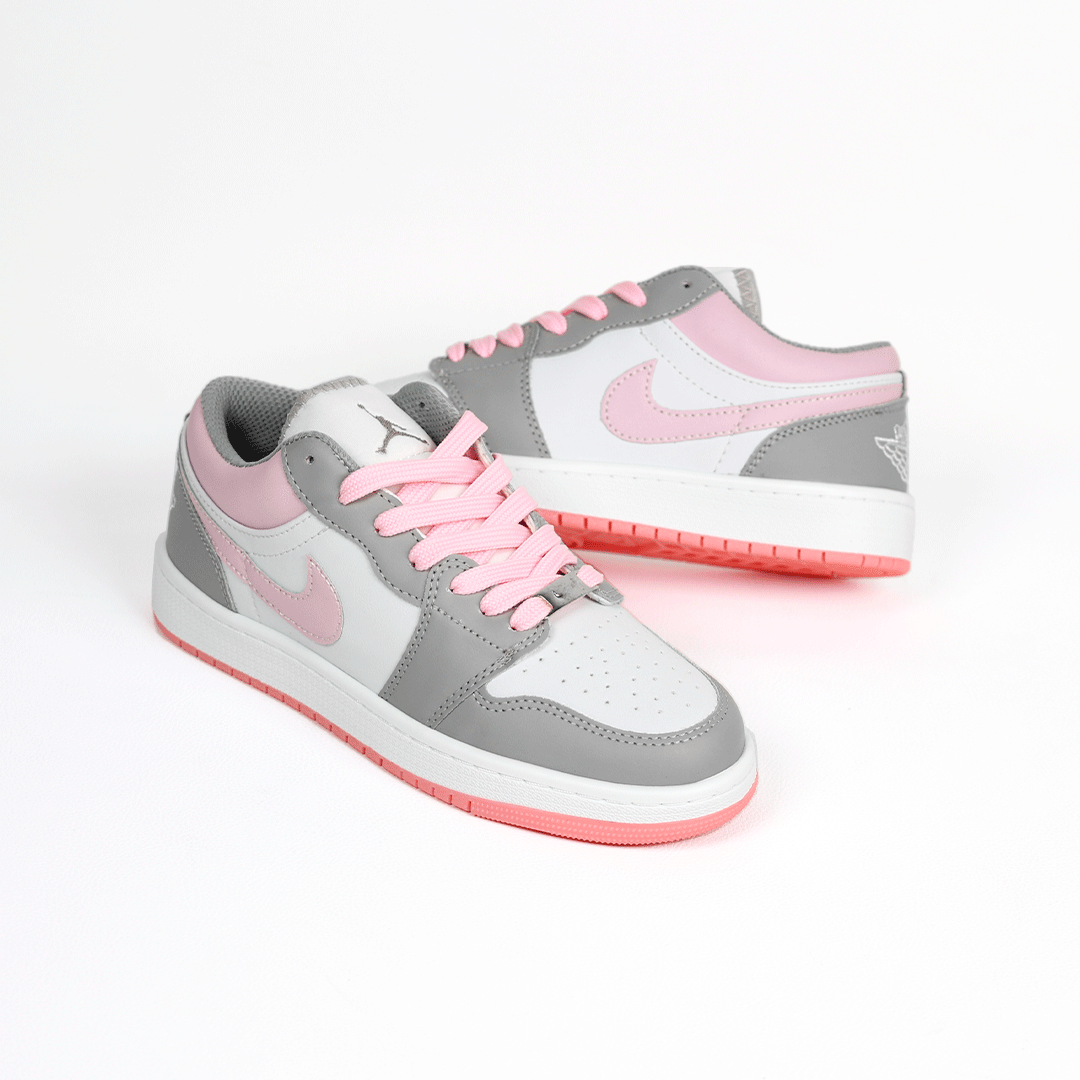 کتونی عمده نایک جردن وان زنانه طوسی سفید