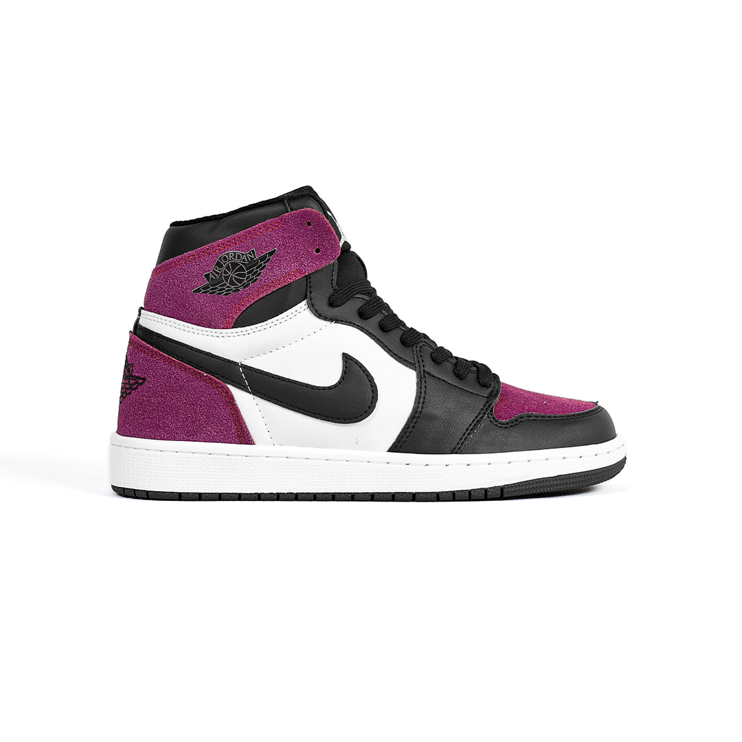 کتونی عمده نایک Nike مدل جردن وان ساقدار Jordan مشکی بنفش مردانه گروه تولید صفری