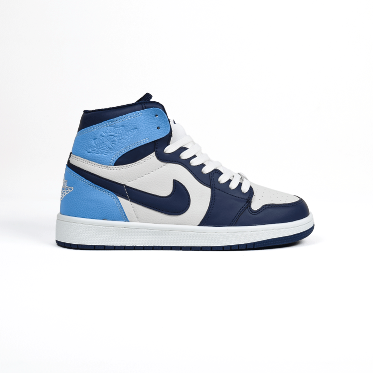 کتونی عمده نایک Nike مدل جردن وان ساقدار Jordan سفید آبی مردانه گروه تولید صفری