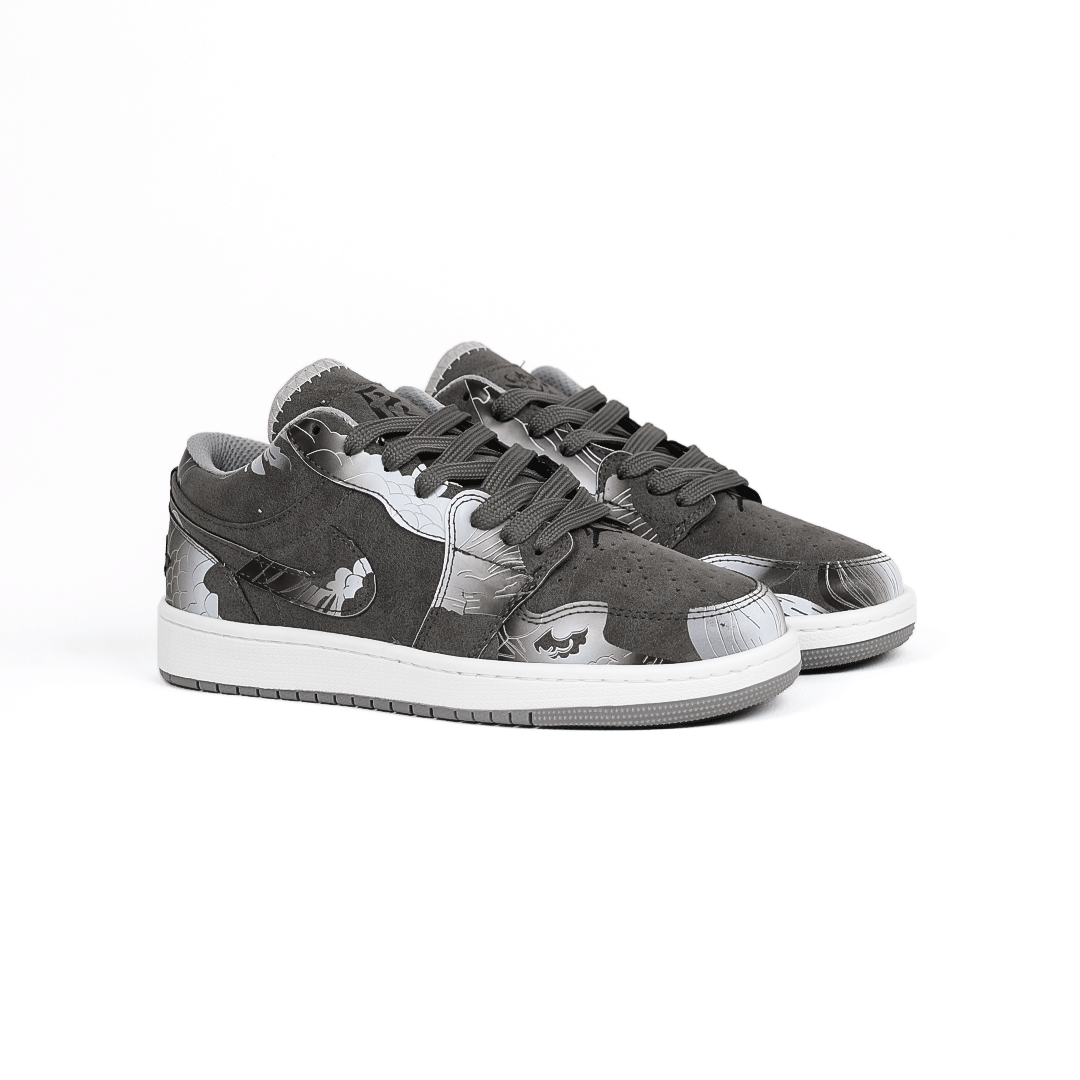  کتونی عمده نایک Nike مدل جردن وان دارگون Dragon کاستوم طوسی زنانه و مردانه تولید صفری 