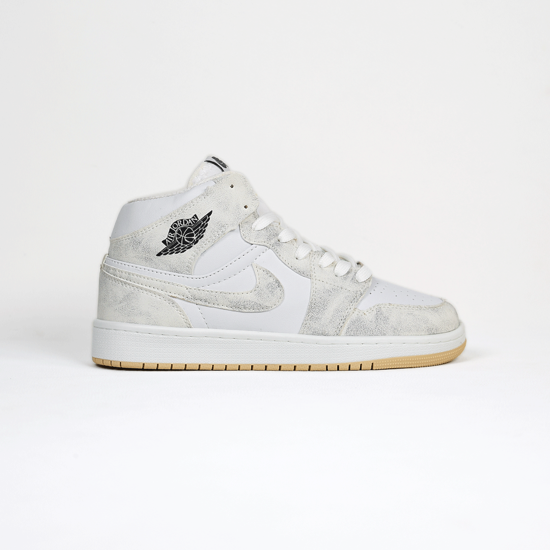  کتونی عمده نایک Nike مدل جردن وان ساقدار Jordan سفید کرم زنانه گروه تولید صفری 