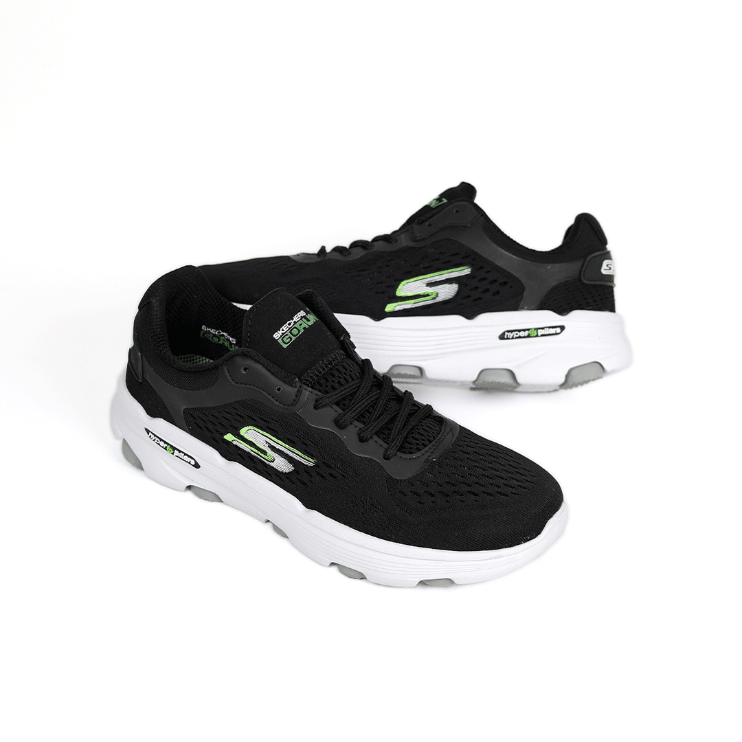  کتونی رانینگ عمده مدل اسکیچرز مردانه رنگ مشکی سفید 