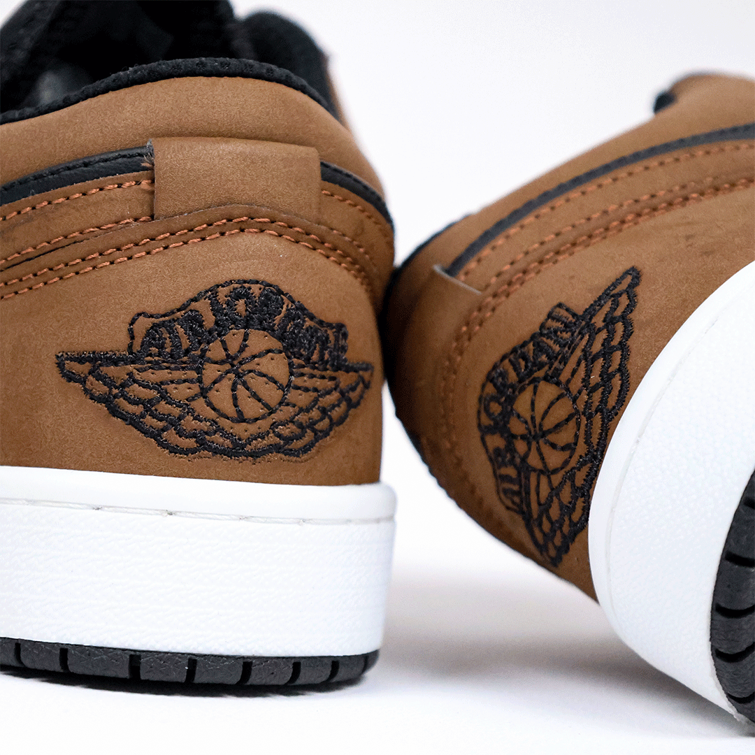  کتونی عمده نایک جردن وان مشکی قهوه‌ای nike jordan one black brown 