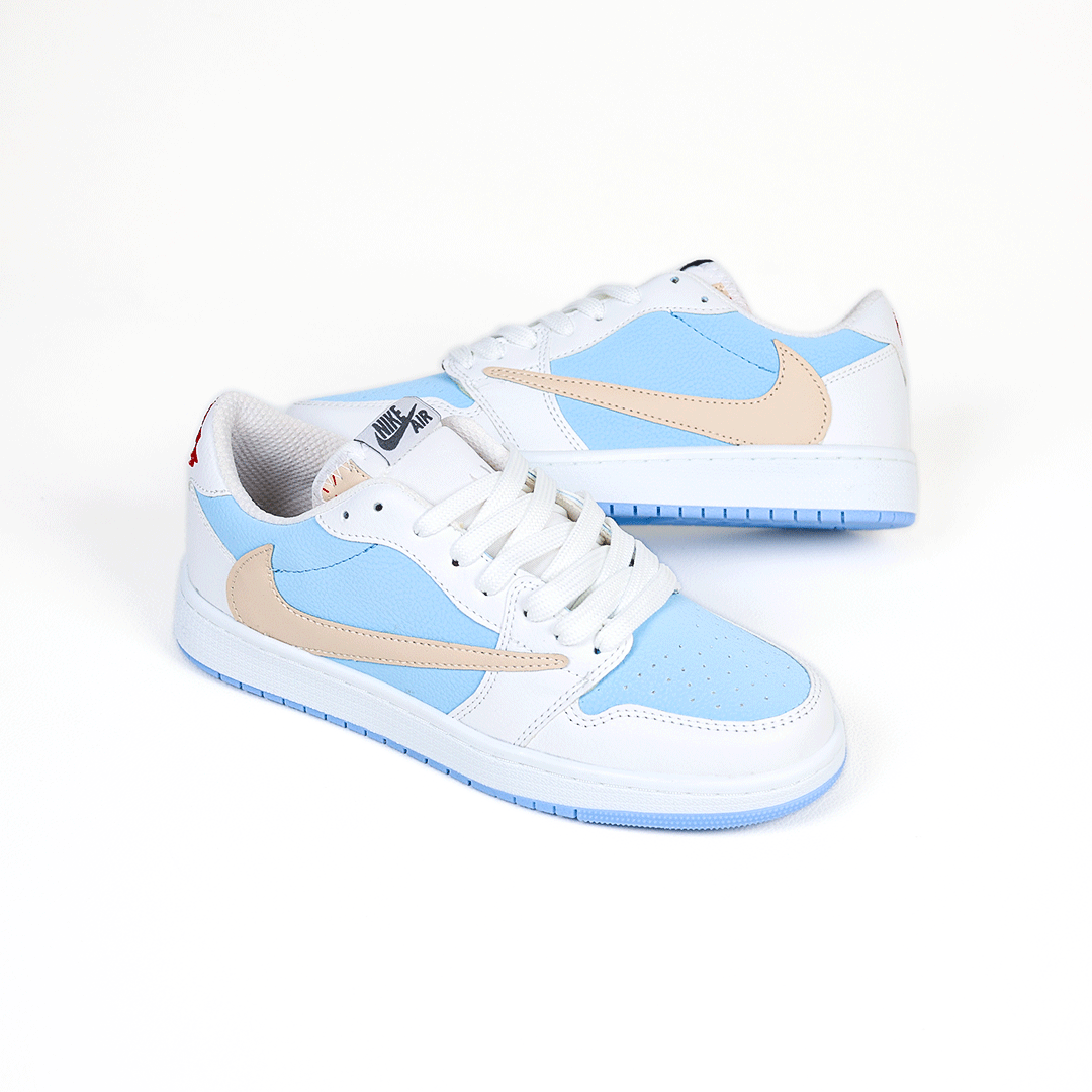  کتونی عمده نایک جردن تراویس اسکات سفید آبی 