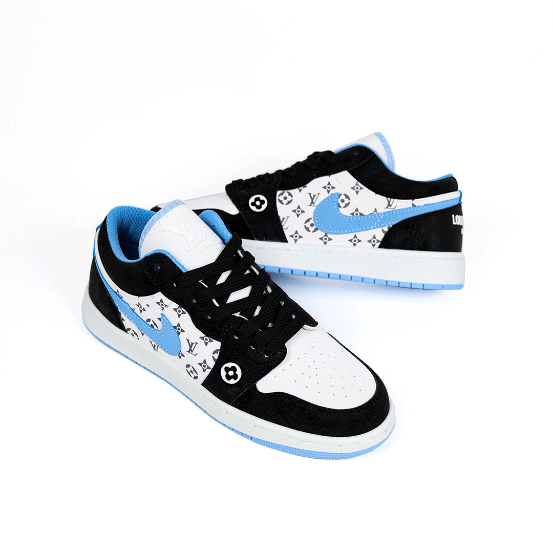  کتونی عمده نایک جردن لویی ویتون مشکی آبی 