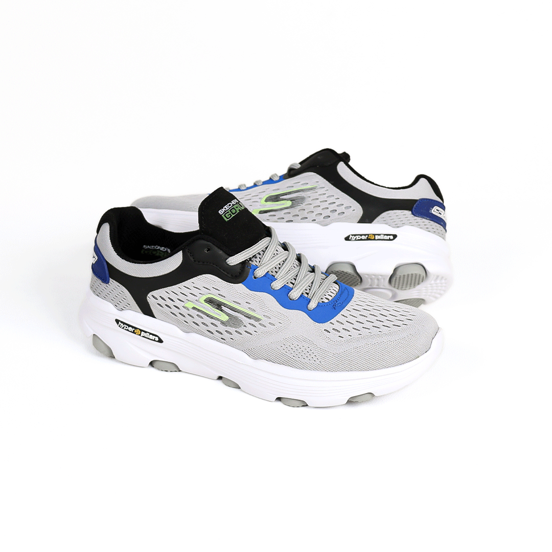  کتونی رانینگ عمده مدل اسکیچرز Skechers رنگ طوسی روشن مردانه 