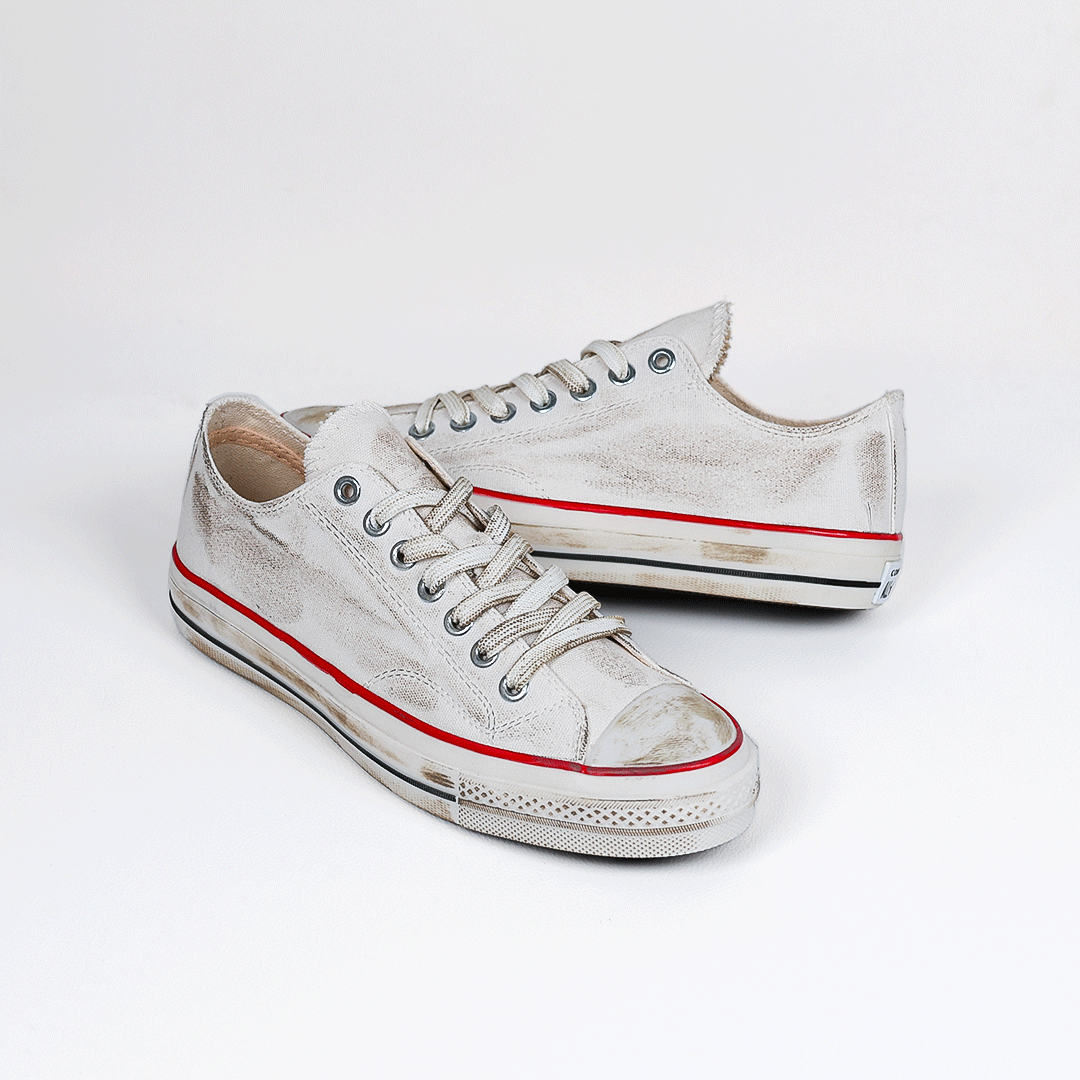 کتونی عمده کانورس مدل آلاستار سفید براش شده