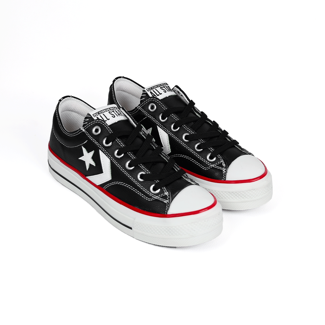 کتونی عمده کانورس زنانه مشکی سفید