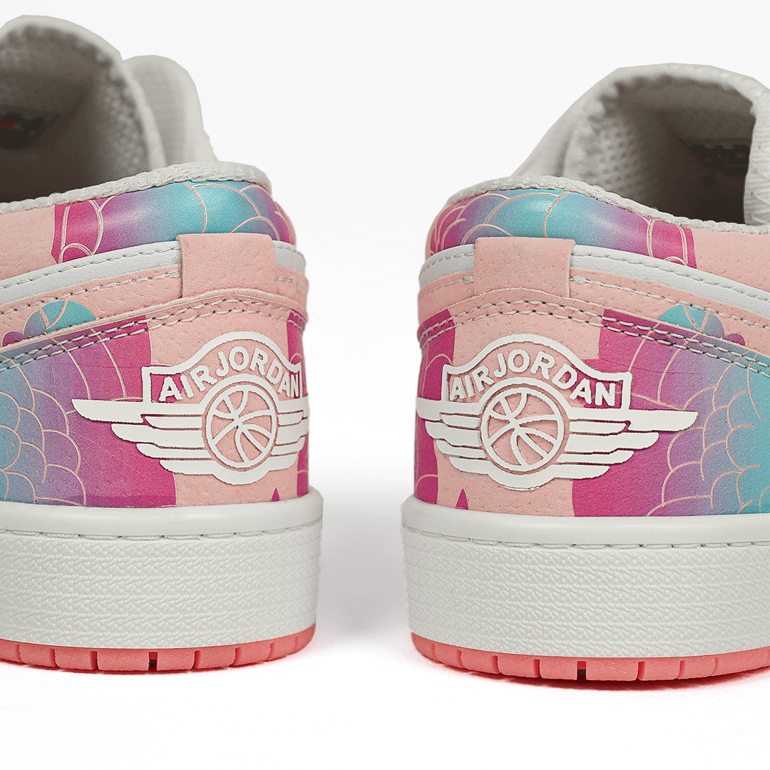  کتونی عمده نایک Nike مدل جردن وان دارگون Dragon کاستوم سفید صورتی زنانه گروه تولید صفری 