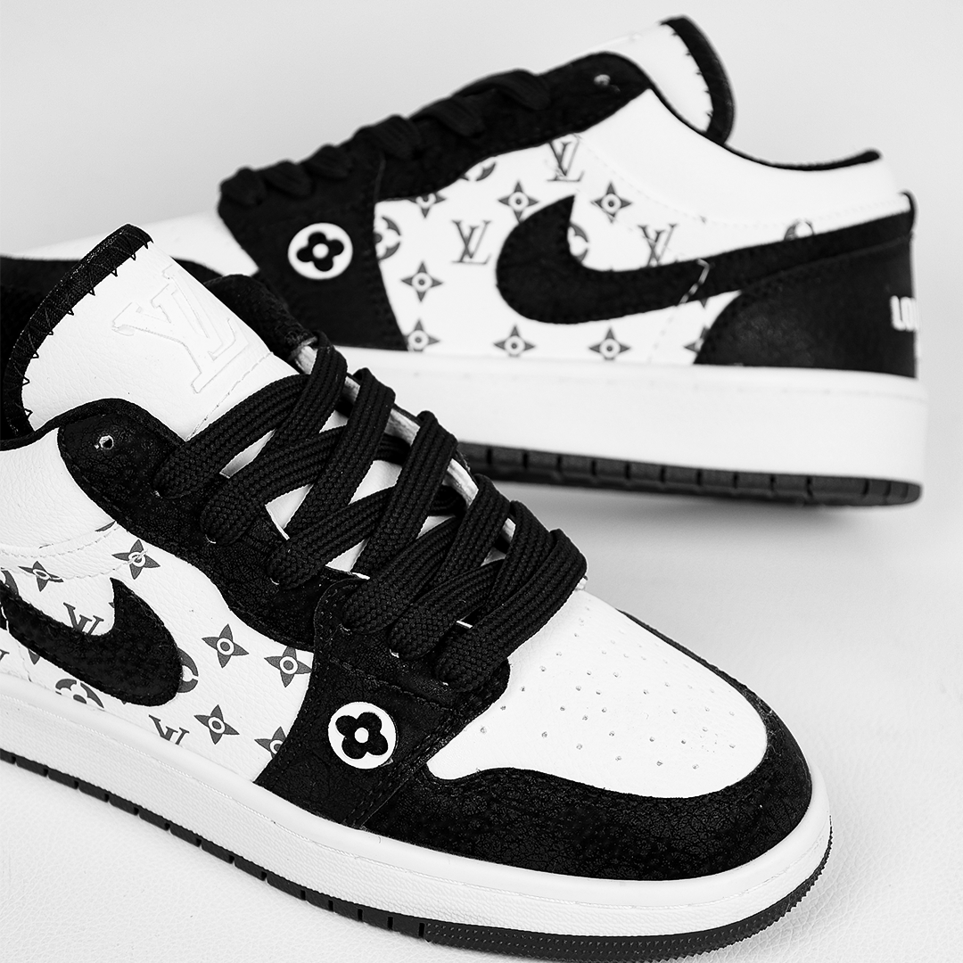 کتونی عمده جردن لویی ویتون سفید مشکی