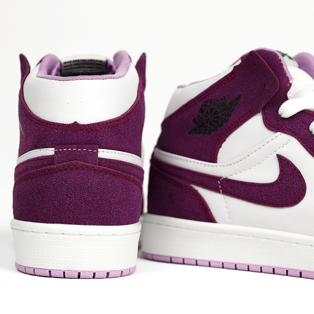 کتونی عمده نایک Nike مدل جردن وان ساقدار Jordan سفید بنفش زنانه گروه تولید صفری