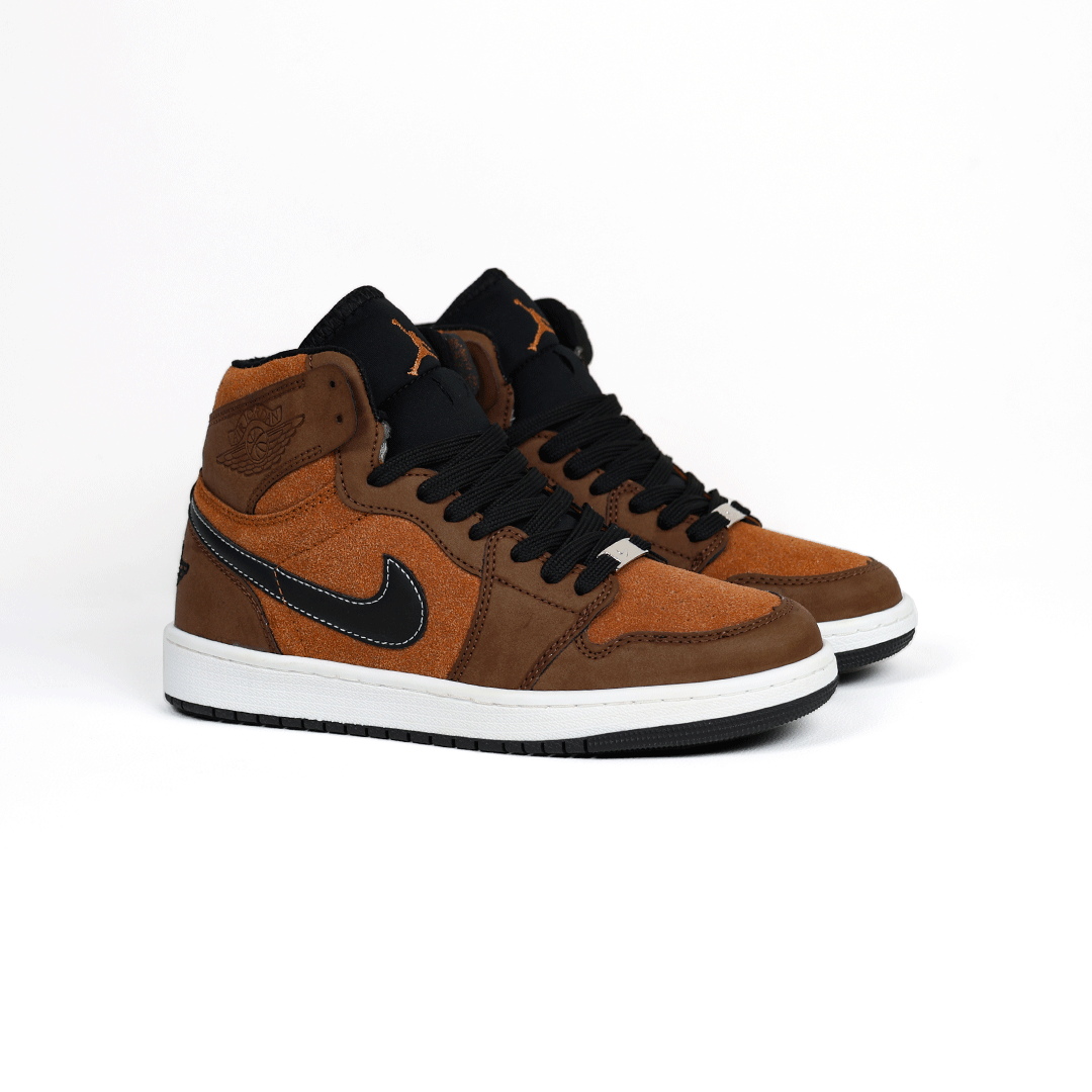 کتونی عمده نایک Nike مدل جردن وان ساقدار Jordan قهوهای مردانه گروه تولید صفری