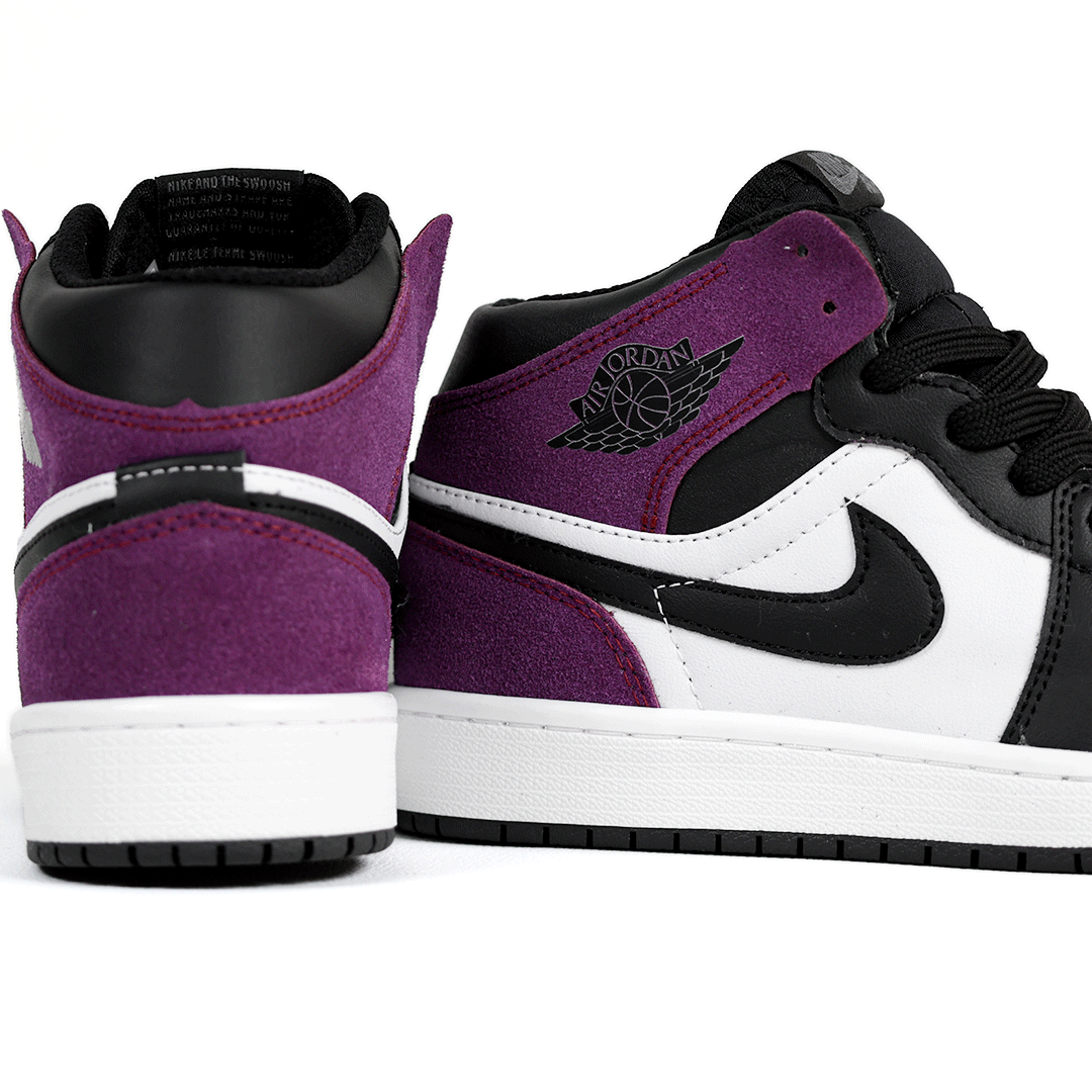 کتونی عمده نایک Nike مدل جردن وان ساقدار Jordan مشکی بنفش زنانه گروه تولید صفری