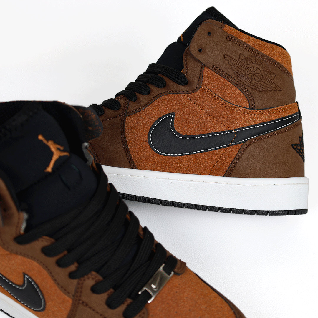 کتونی عمده نایک Nike مدل جردن وان ساقدار Jordan قهوهای مردانه گروه تولید صفری