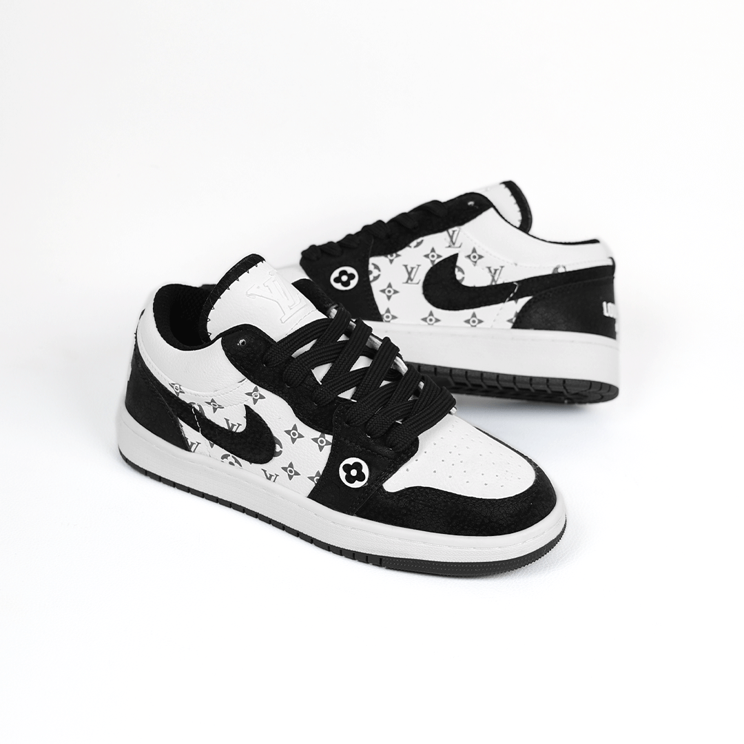 کتونی عمده جردن لویی ویتون سفید مشکی