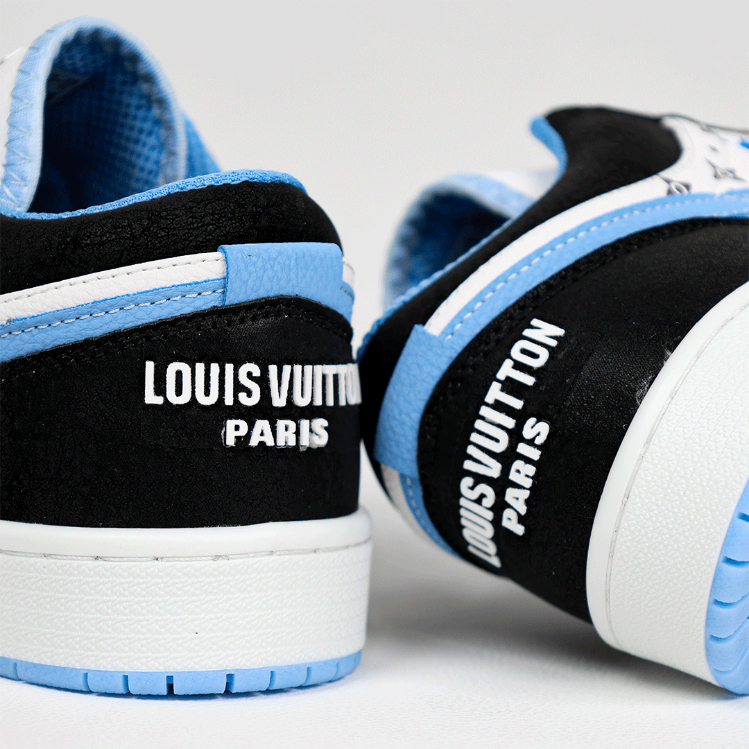  کتونی عمده نایک جردن لویی ویتون مشکی آبی 