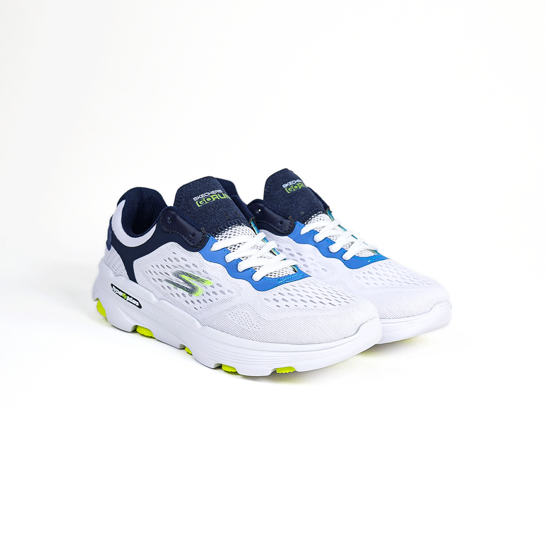  کتونی رانینگ عمده مدل اسکیچرز مردانه رنگ سفید 