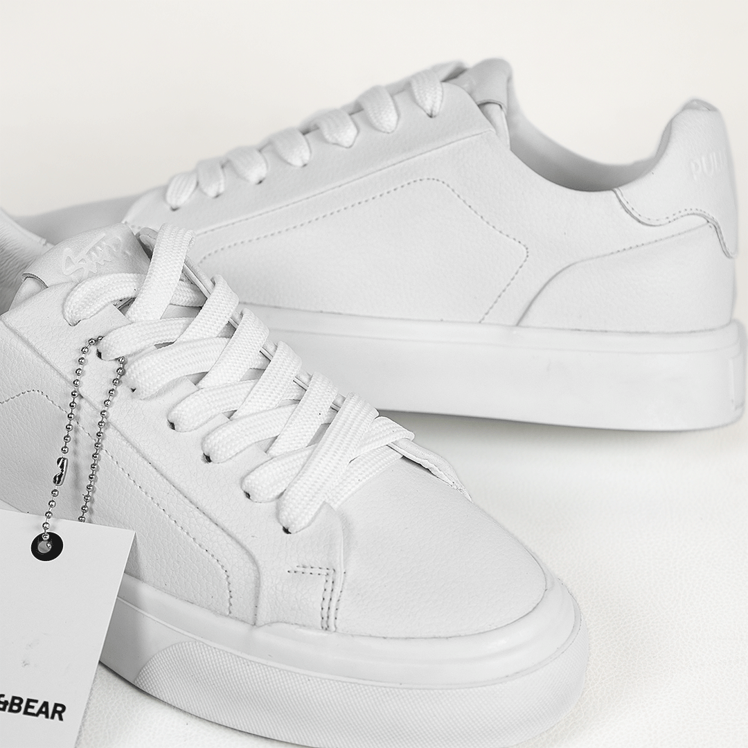  کتونی عمده پول اند بیر Pull&Bear مدل 88 مردانه سفید گروه تولید صفری 