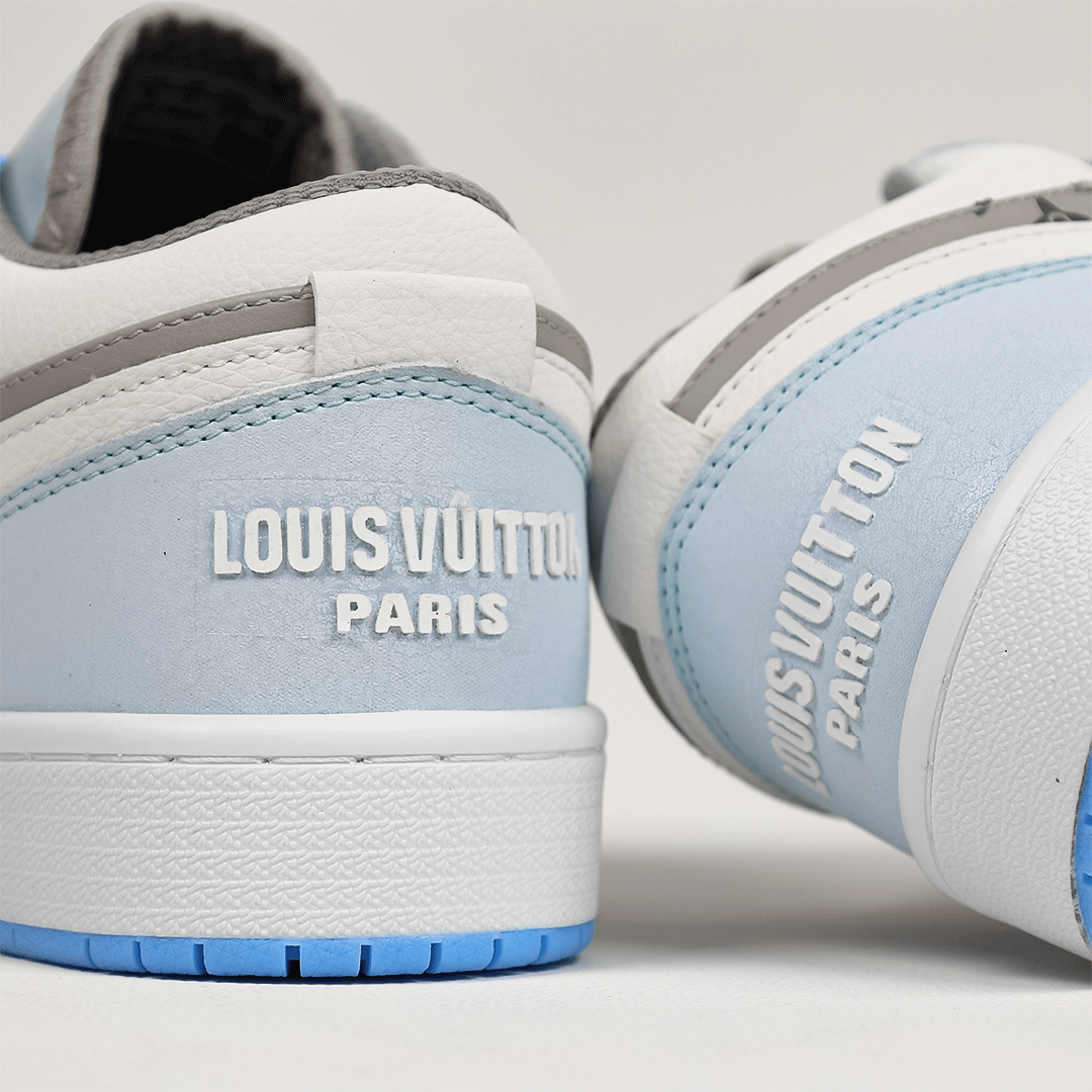  کتونی عمده نایک جردن لویی ویتون سفید آبی 