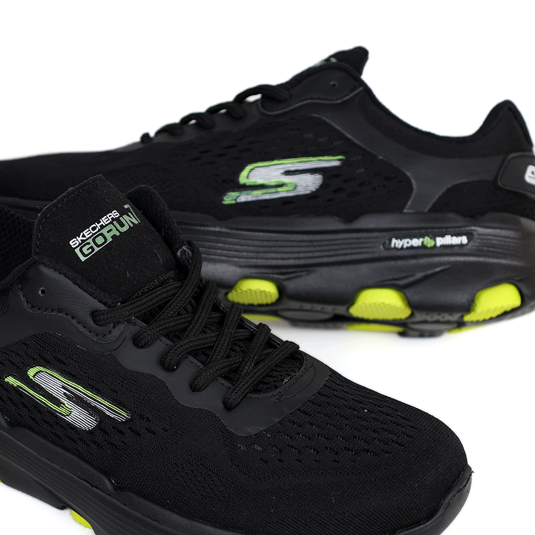  کتونی رانینگ عمده مدل اسکیچرز تمام مشکی مردانه 