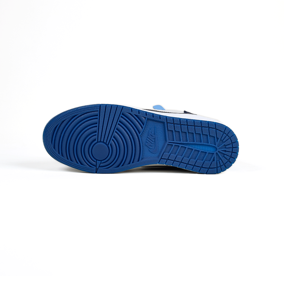  کتونی عمده نایکی Nike مدل جردن تراویس اسکات ساقدار Jordan مردانه و زنانه سورمه‌ای آبی کد 804 گروه تولید صفری 