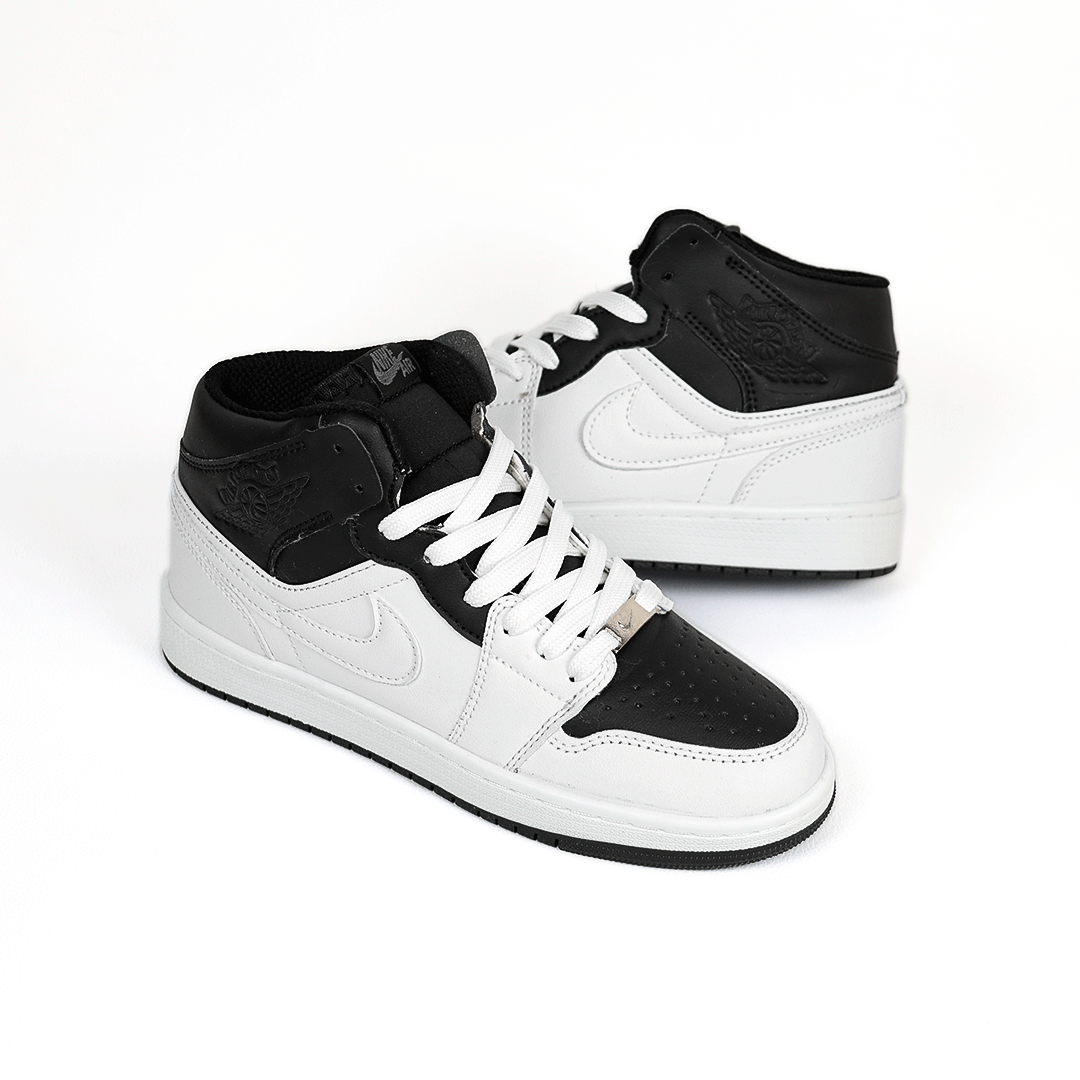 کتونی عمده نایک Nike مدل جردن وان ساقدار Jordan سفید مشکی مردانه کد 536 گروه تولید صفری