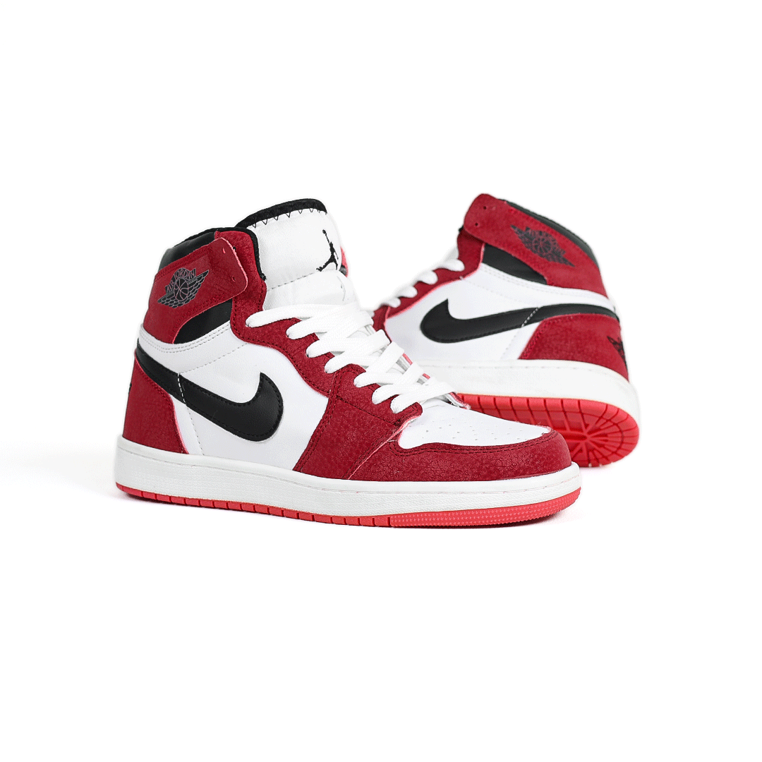 کتونی عمده نایک Nike مدل جردن وان ساقدار Jordan سفید قرمز مردانه گروه تولید صفری