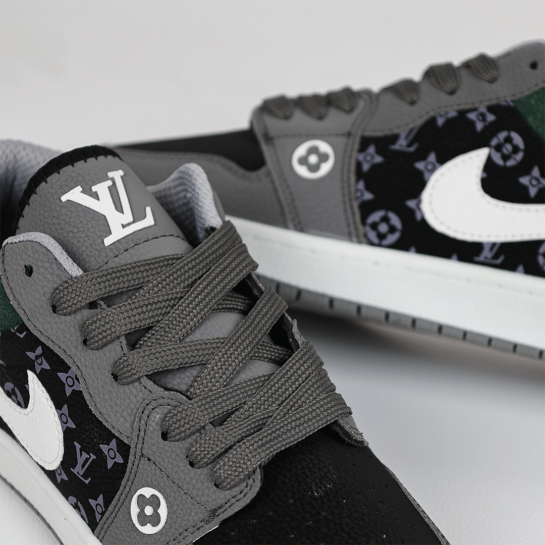  کتونی عمده نایک جردن لویی ویتون طوسی مشکی 