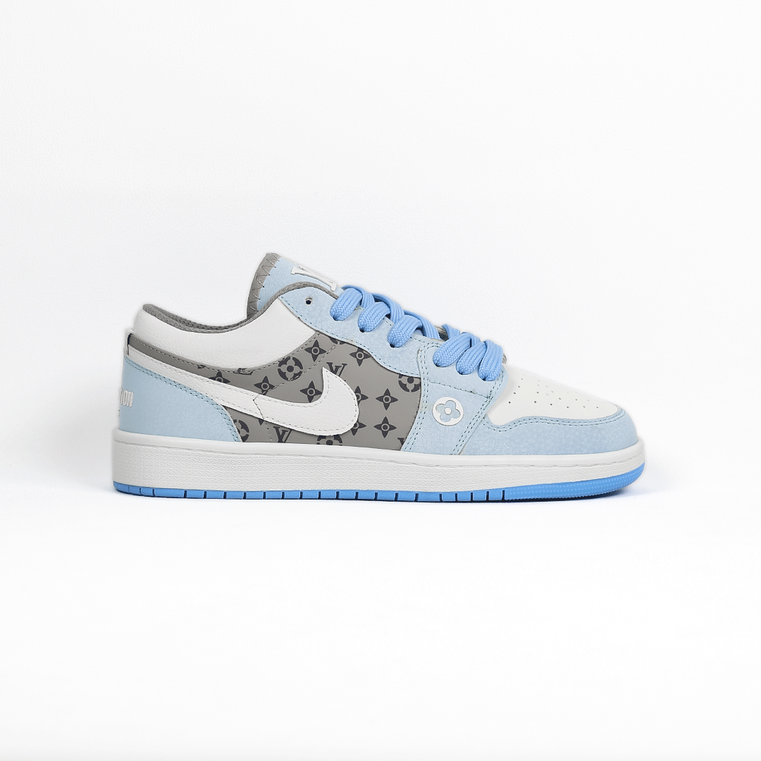  کتونی عمده نایک جردن لویی ویتون سفید آبی 