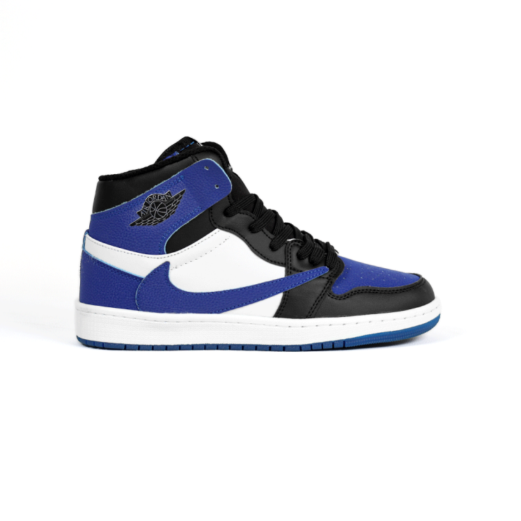 کتونی عمده نایکی Nike مدل جردن تراویس اسکات ساقدار Jordan مردانه و زنانه مشکی سورمه‌ای کد 806 گروه تولید صفری