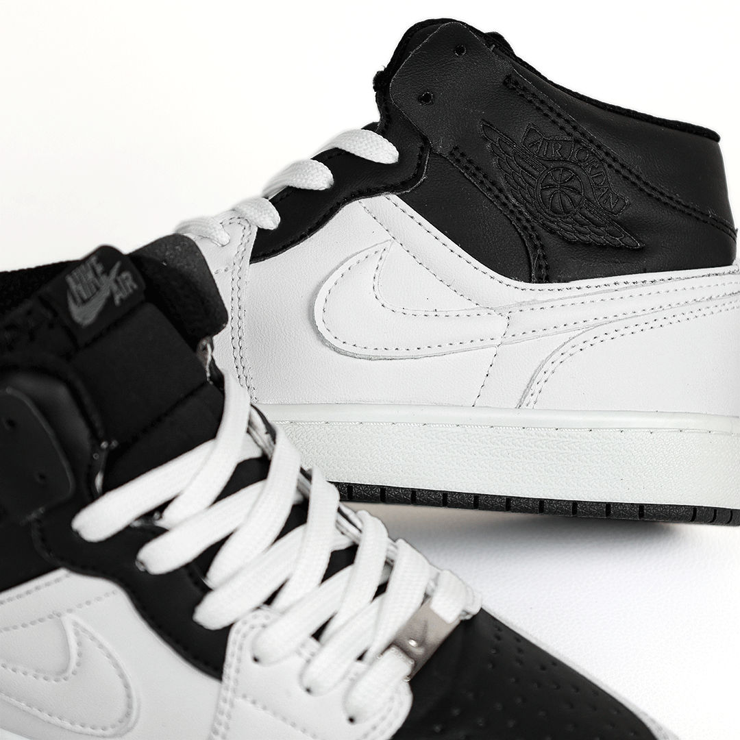 کتونی عمده نایک Nike مدل جردن وان ساقدار Jordan سفید مشکی مردانه کد 536 گروه تولید صفری