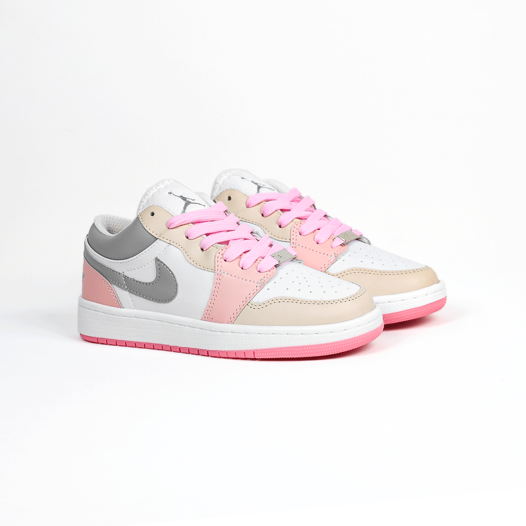 کتونی عمده نایک جردن زنانه سفید صورتی