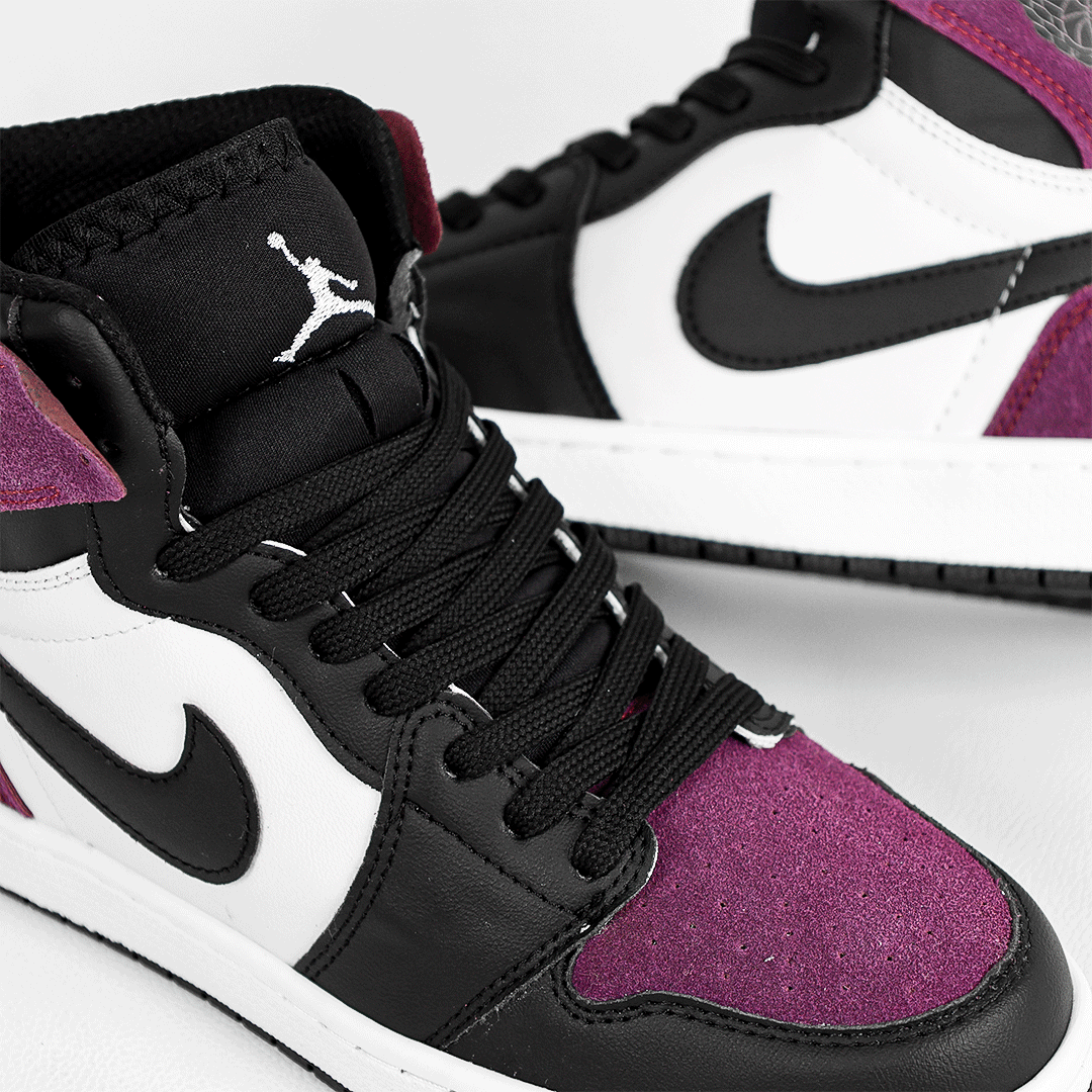 کتونی عمده نایک Nike مدل جردن وان ساقدار Jordan مشکی بنفش مردانه گروه تولید صفری