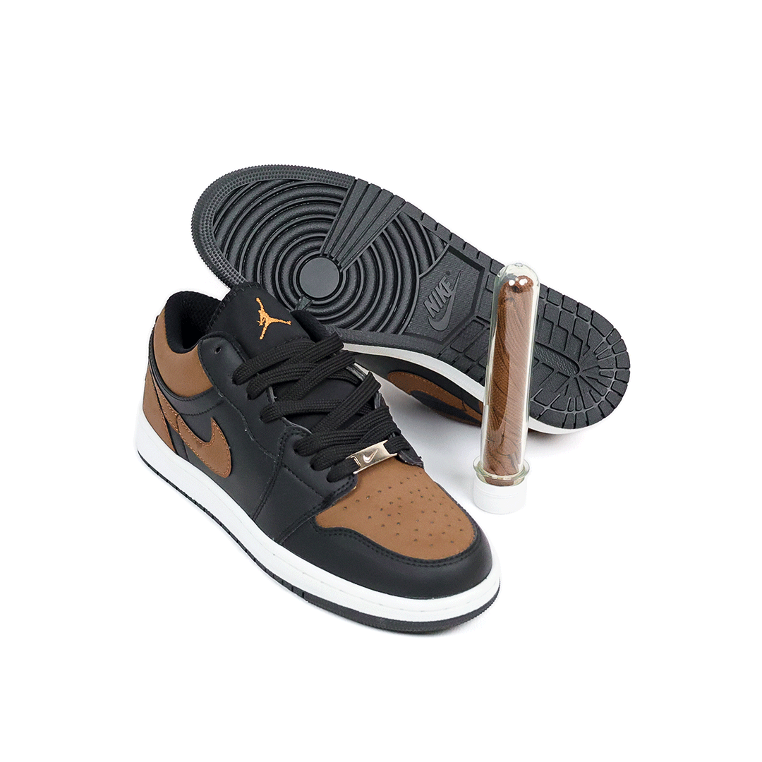  کتونی عمده نایک جردن وان مشکی قهوه‌ای nike jordan one black brown 