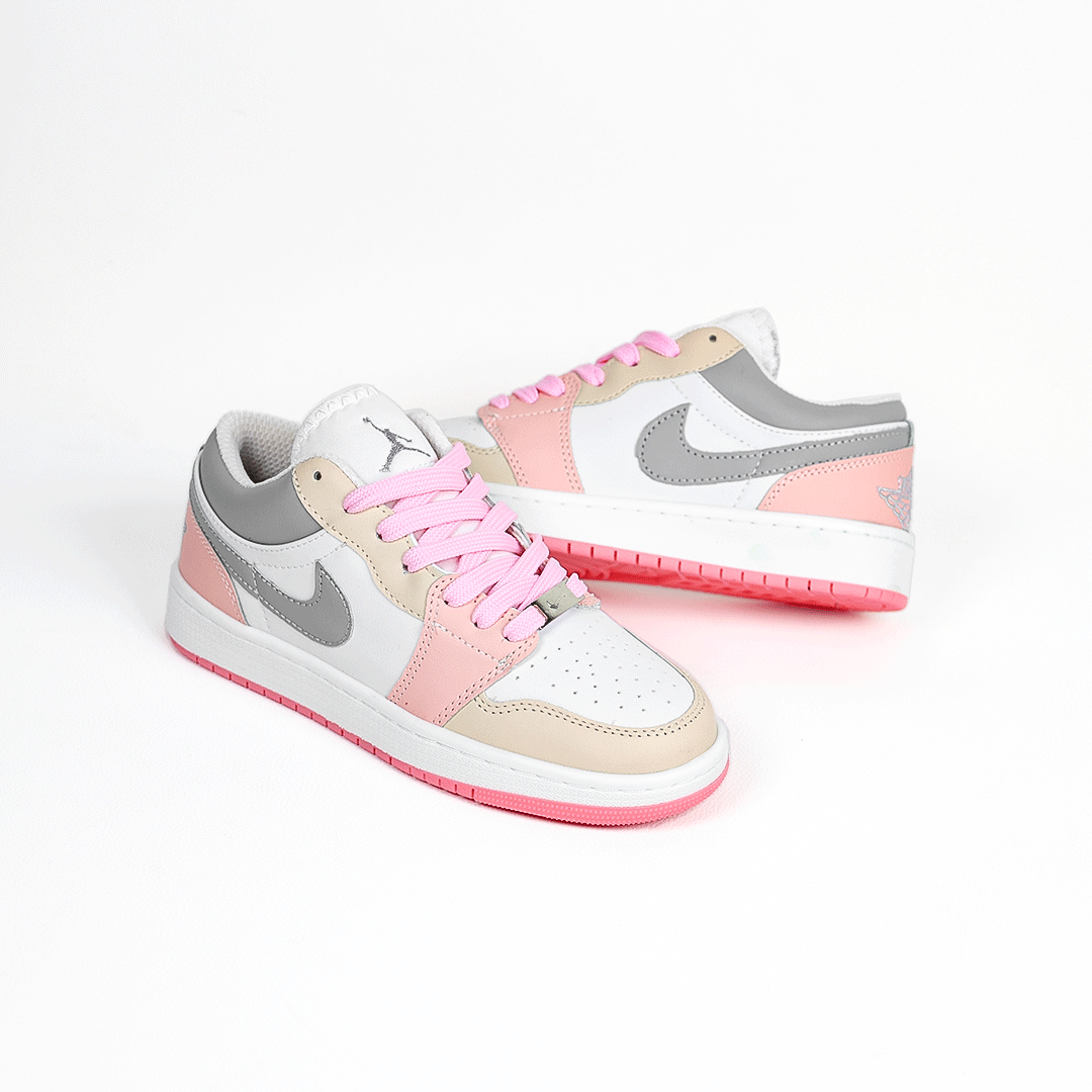 کتونی عمده نایک جردن زنانه سفید صورتی