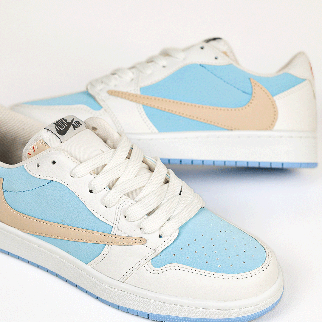  کتونی عمده نایک جردن تراویس اسکات سفید آبی 