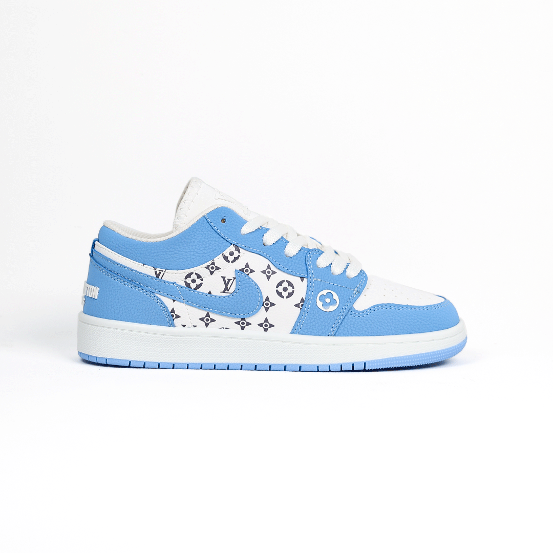  کتونی عمده نایک جردن لویی ویتون سفید آبی 