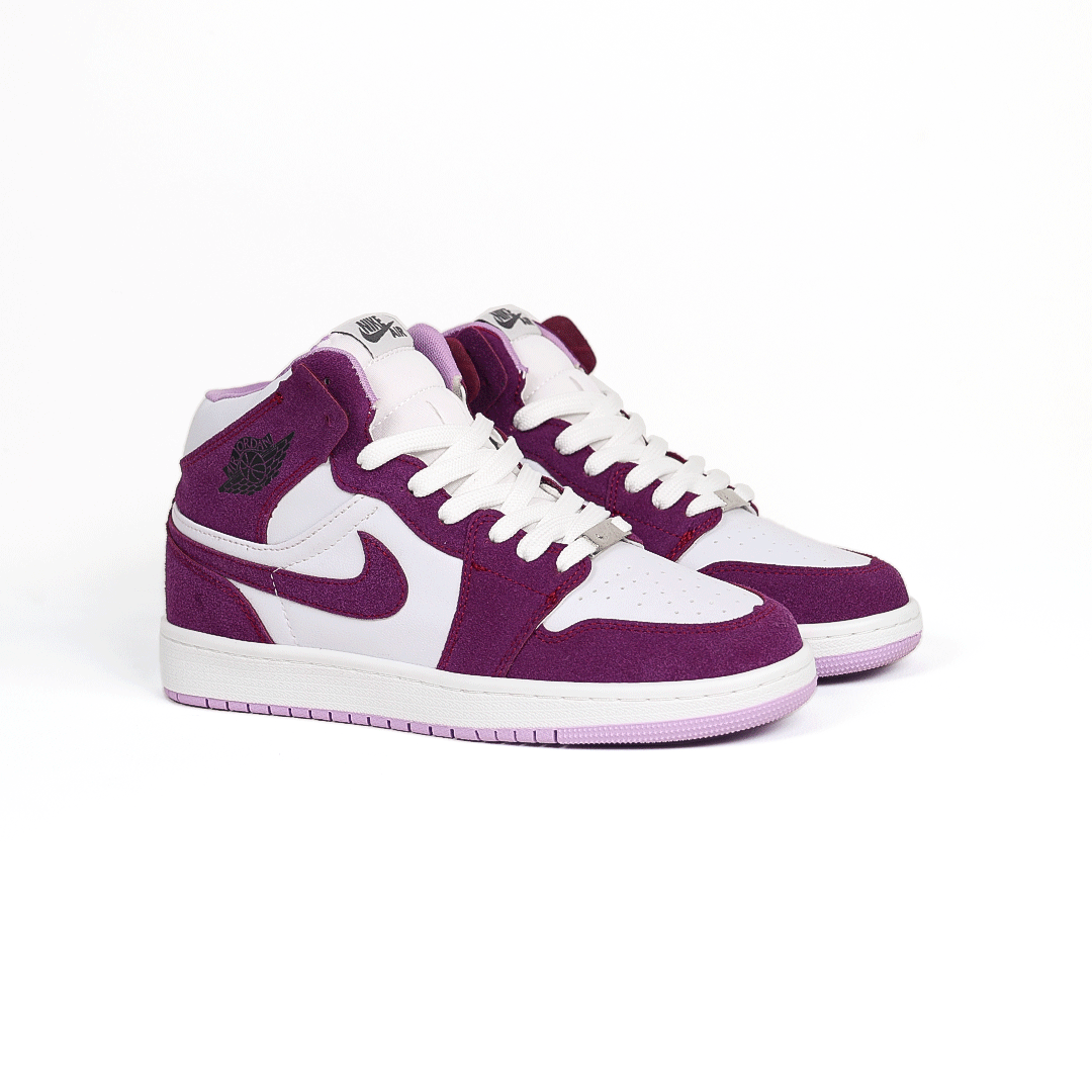 کتونی عمده نایک Nike مدل جردن وان ساقدار Jordan سفید بنفش زنانه گروه تولید صفری