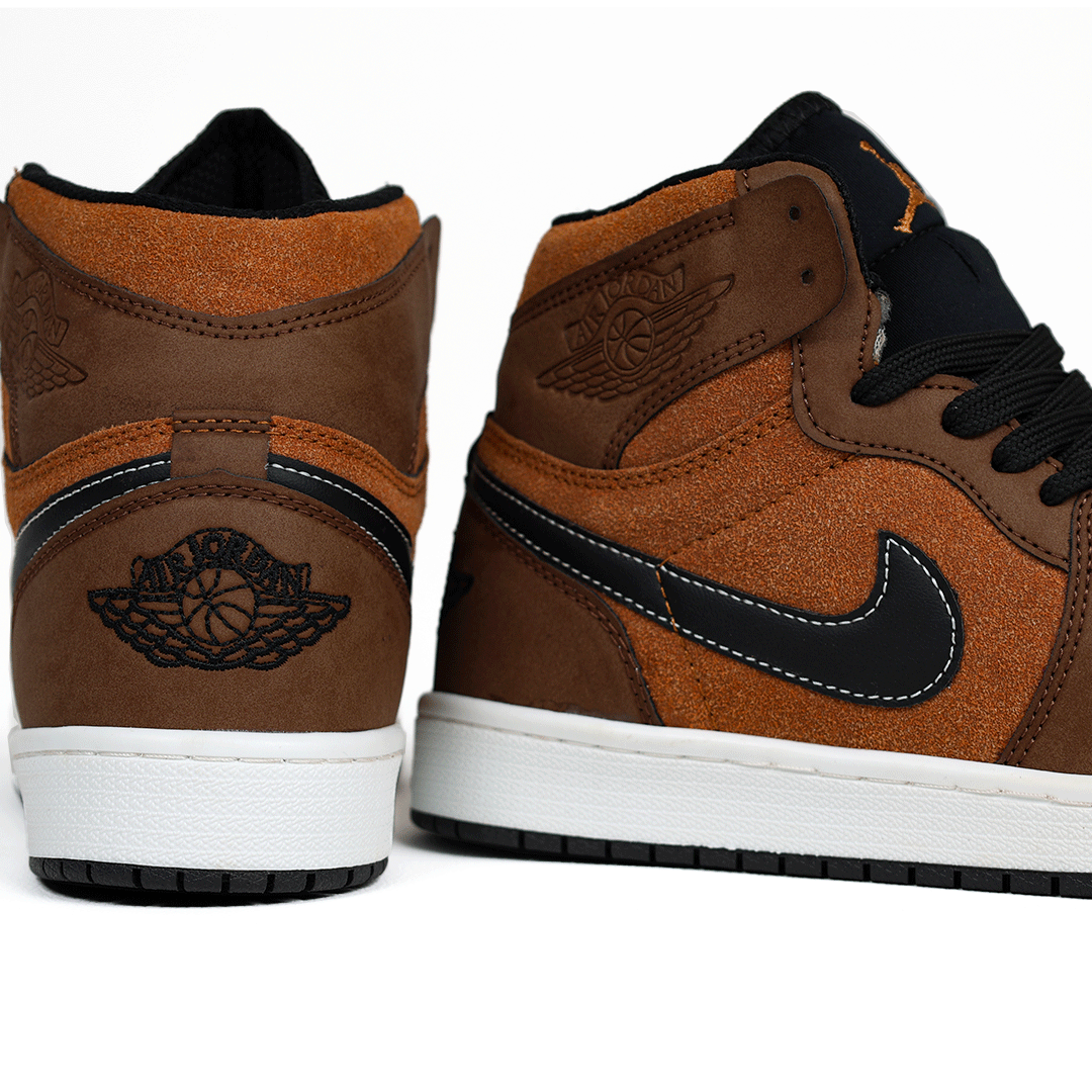 کتونی عمده نایک Nike مدل جردن وان ساقدار Jordan قهوهای مردانه گروه تولید صفری