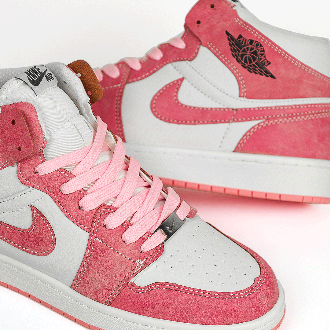 کتونی عمده نایک Nike مدل جردن وان ساقدار Jordan سفید صورتی زنانه گروه تولید صفری