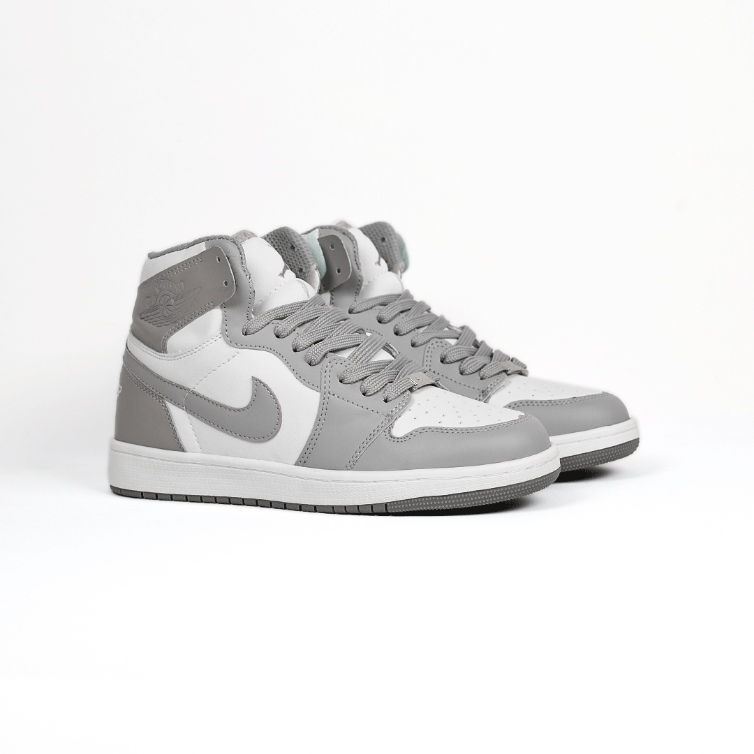 کتونی عمده نایک Nike مدل جردن وان ساقدار Jordan سفید طوسی مردانه گروه تولید صفری